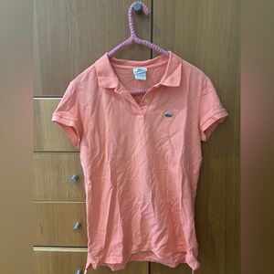 Lacoste Peach Polo Shirt 42